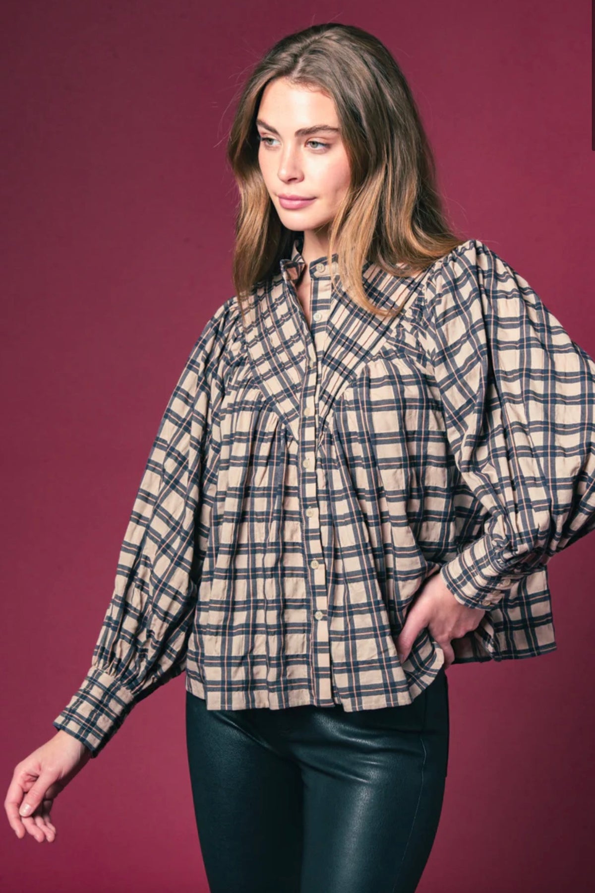 The Shiv Shirt Tan Plaid