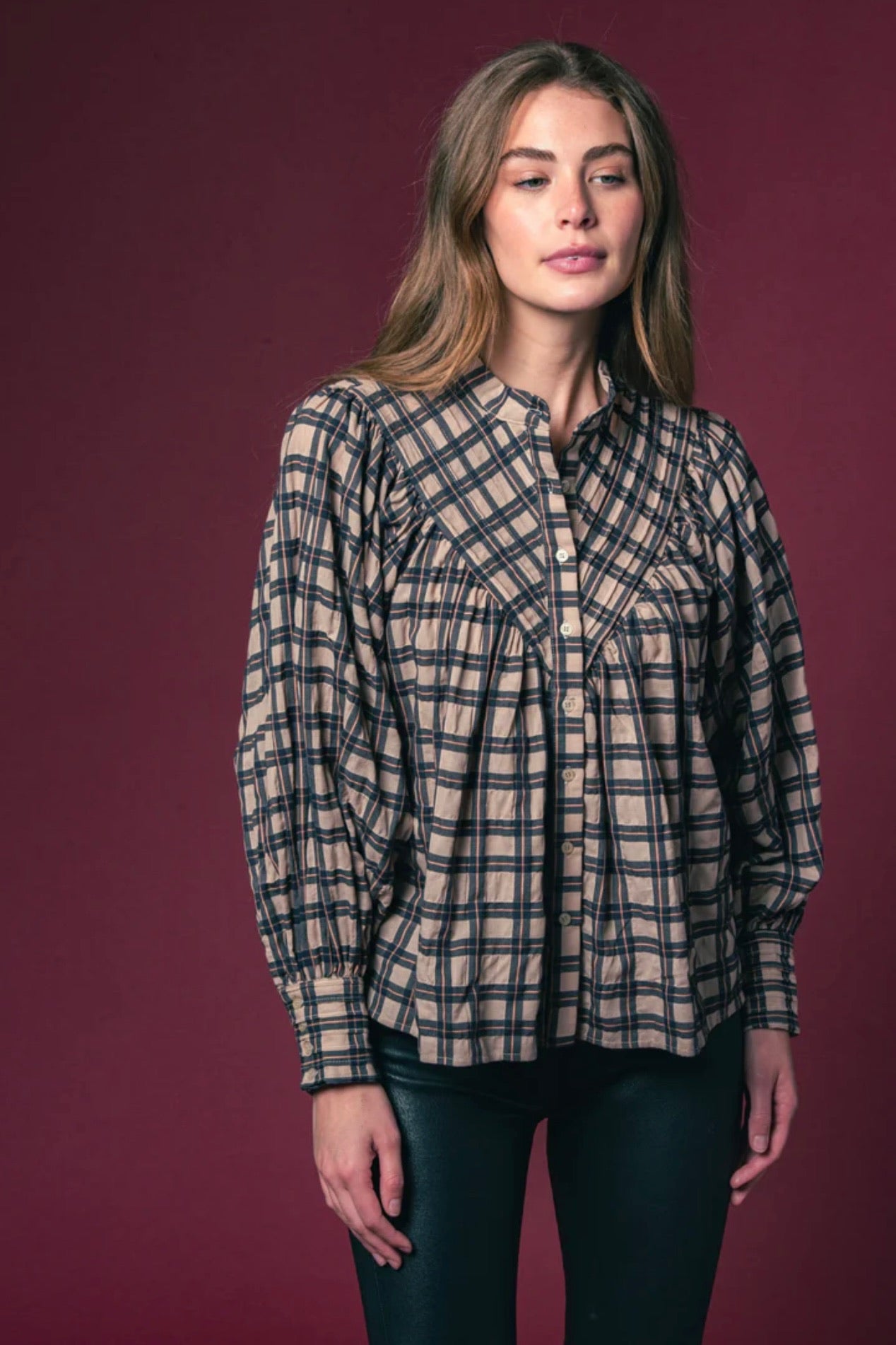 The Shiv Shirt Tan Plaid