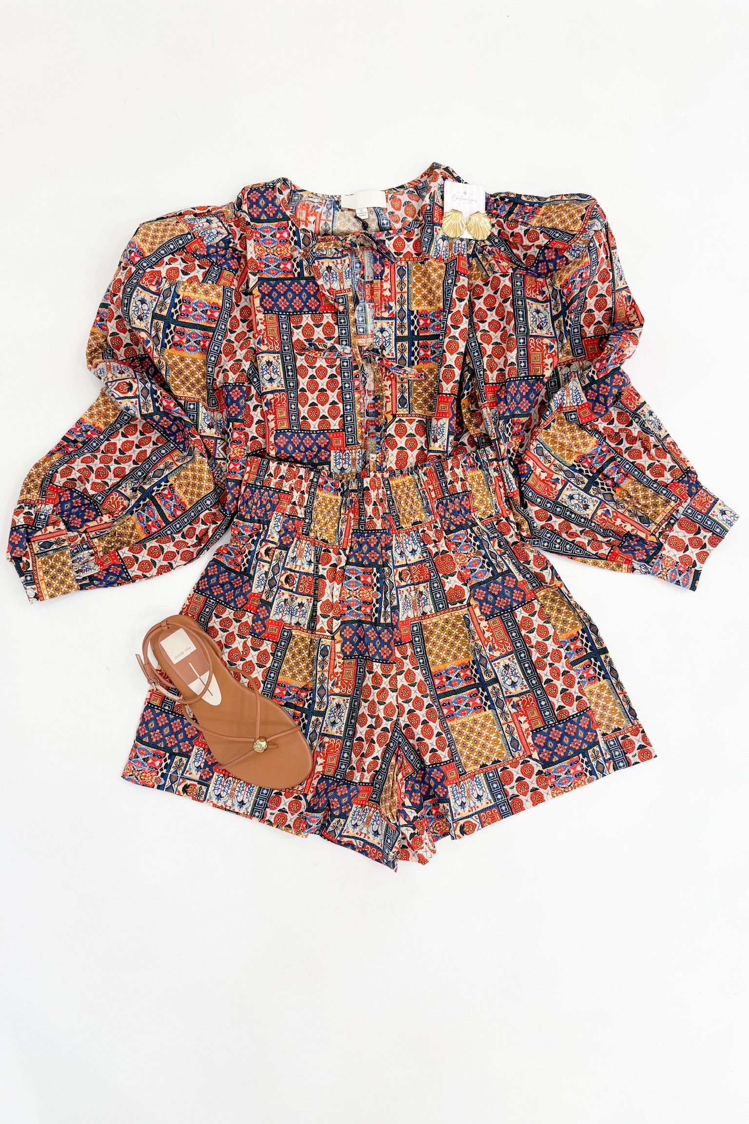 Patchwork Multi Short Set