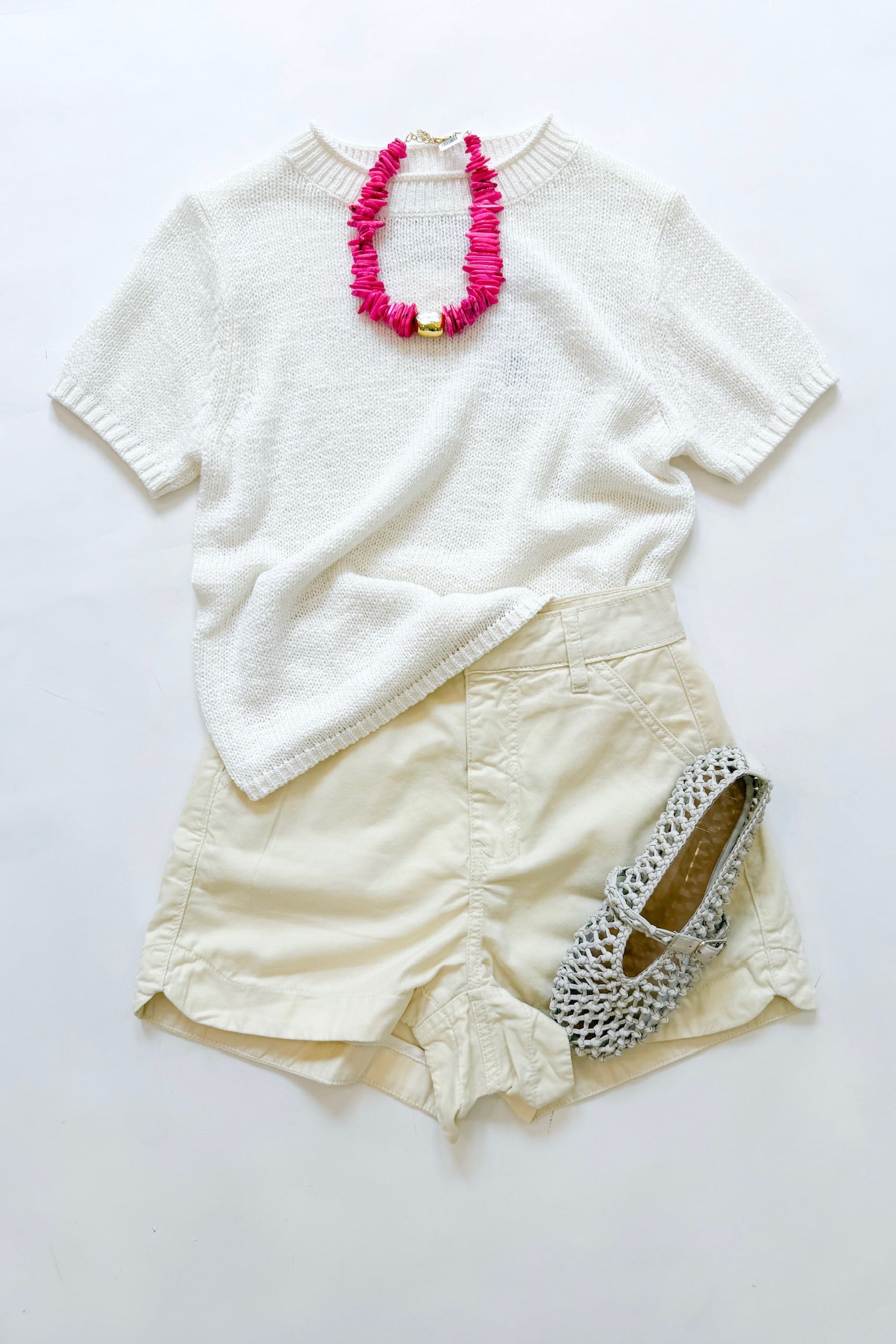 Cotton Twill Shorts Shell