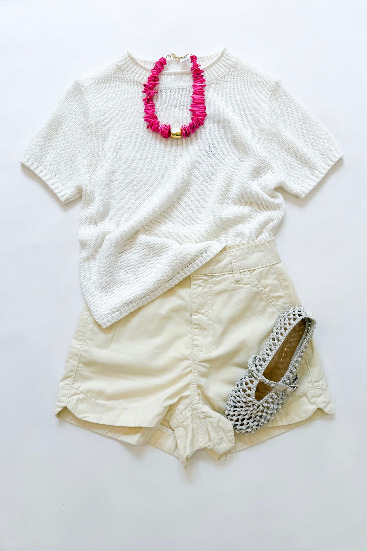 Cotton Twill Shorts Shell