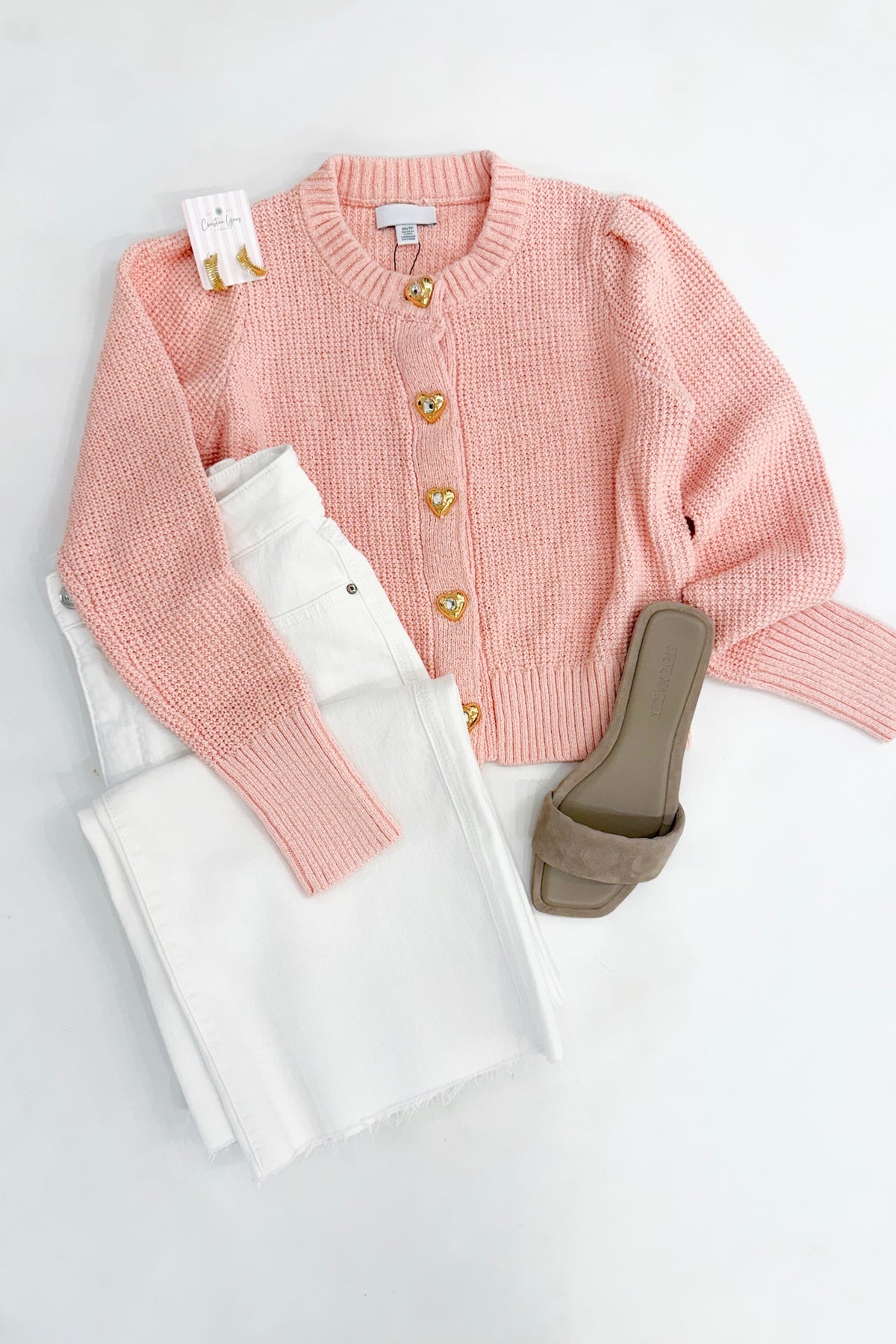 Hearts Gia Cardigan Light Pink