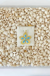 Turquoise Flower Charm