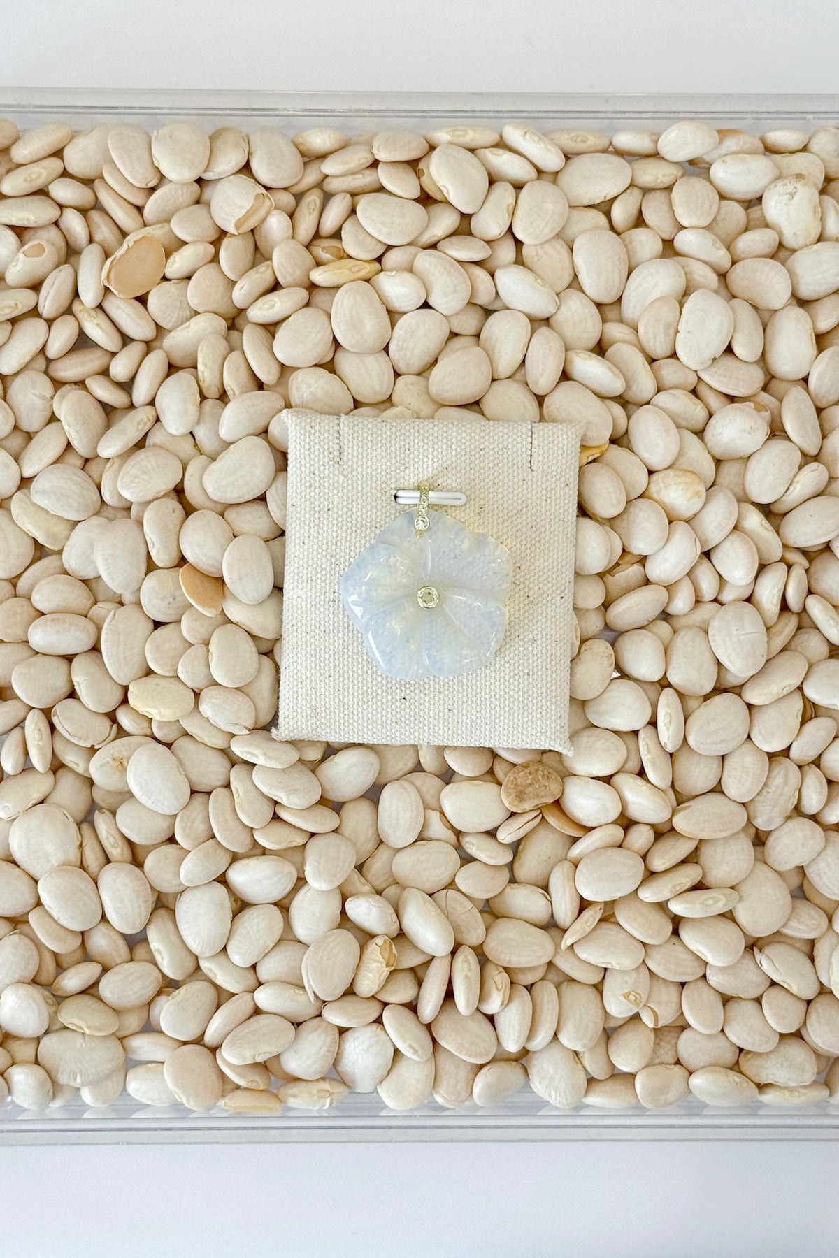 Stone Flower Charm