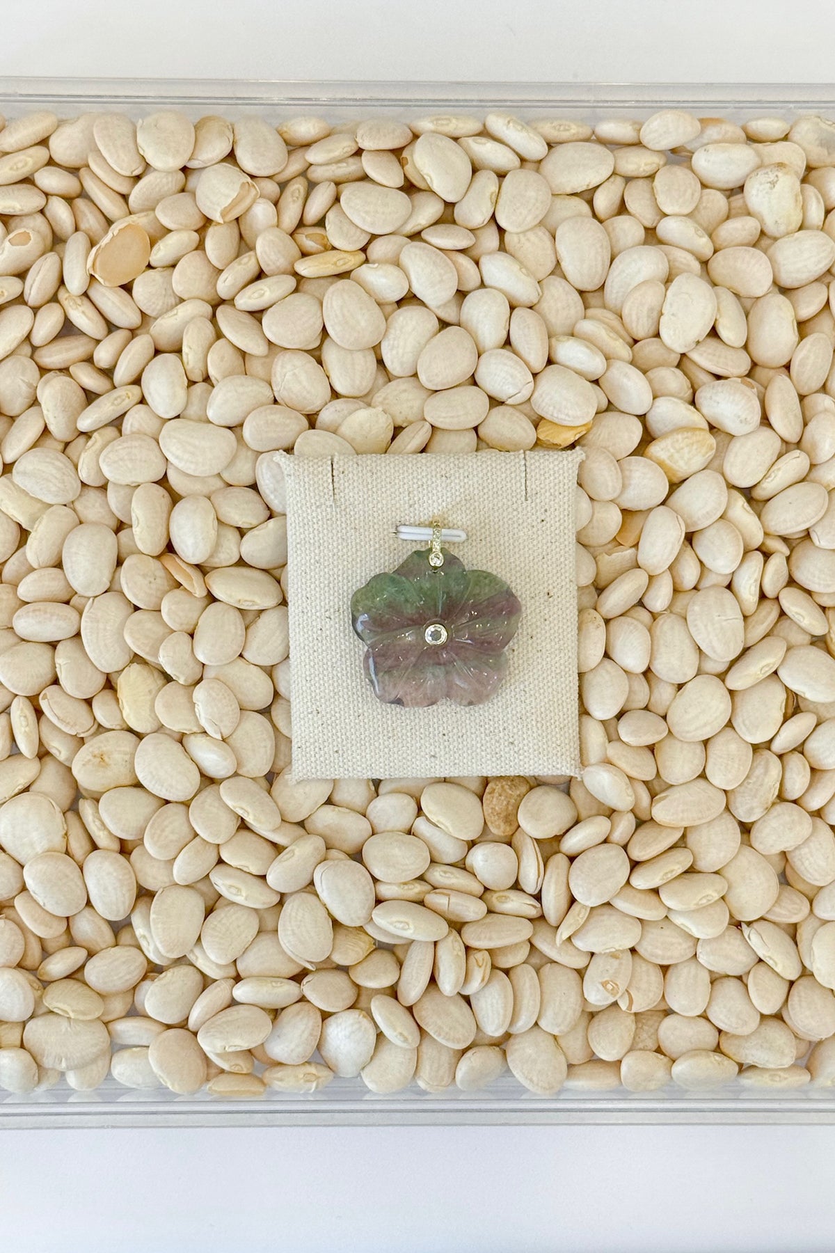 Stone Flower Charm