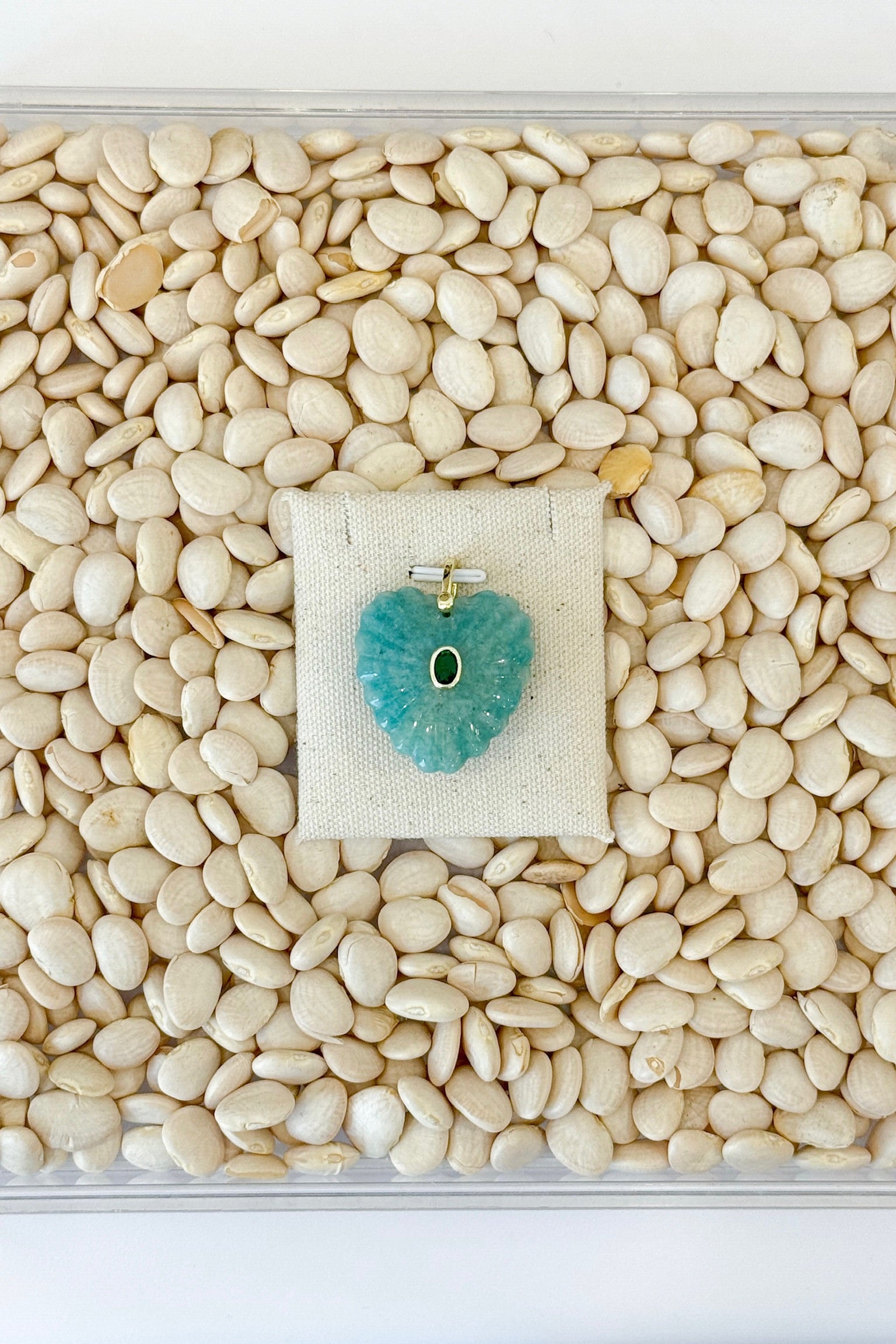 Stone Heart Charms