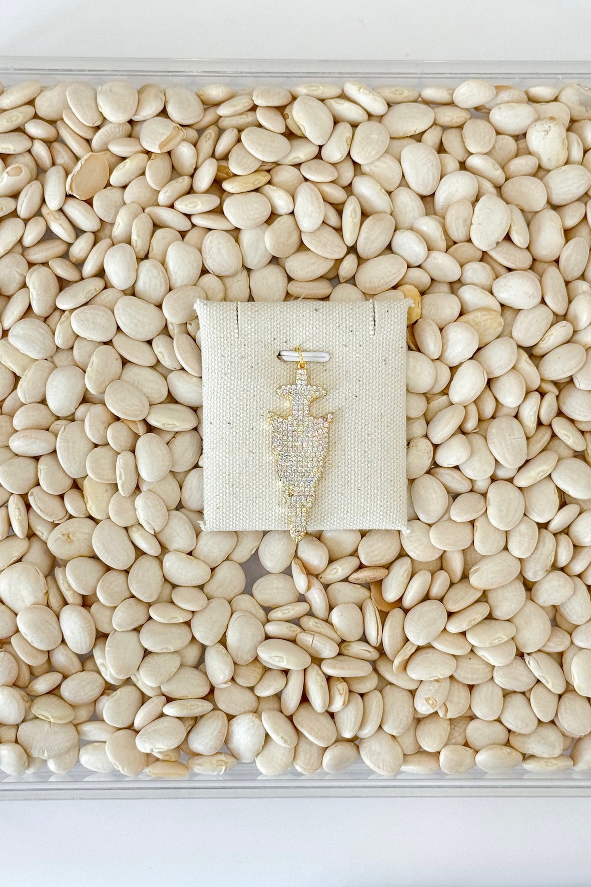 CZ Arrowhead Charm