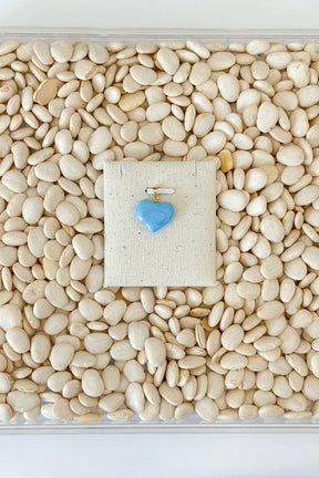 Glass Heart Charms