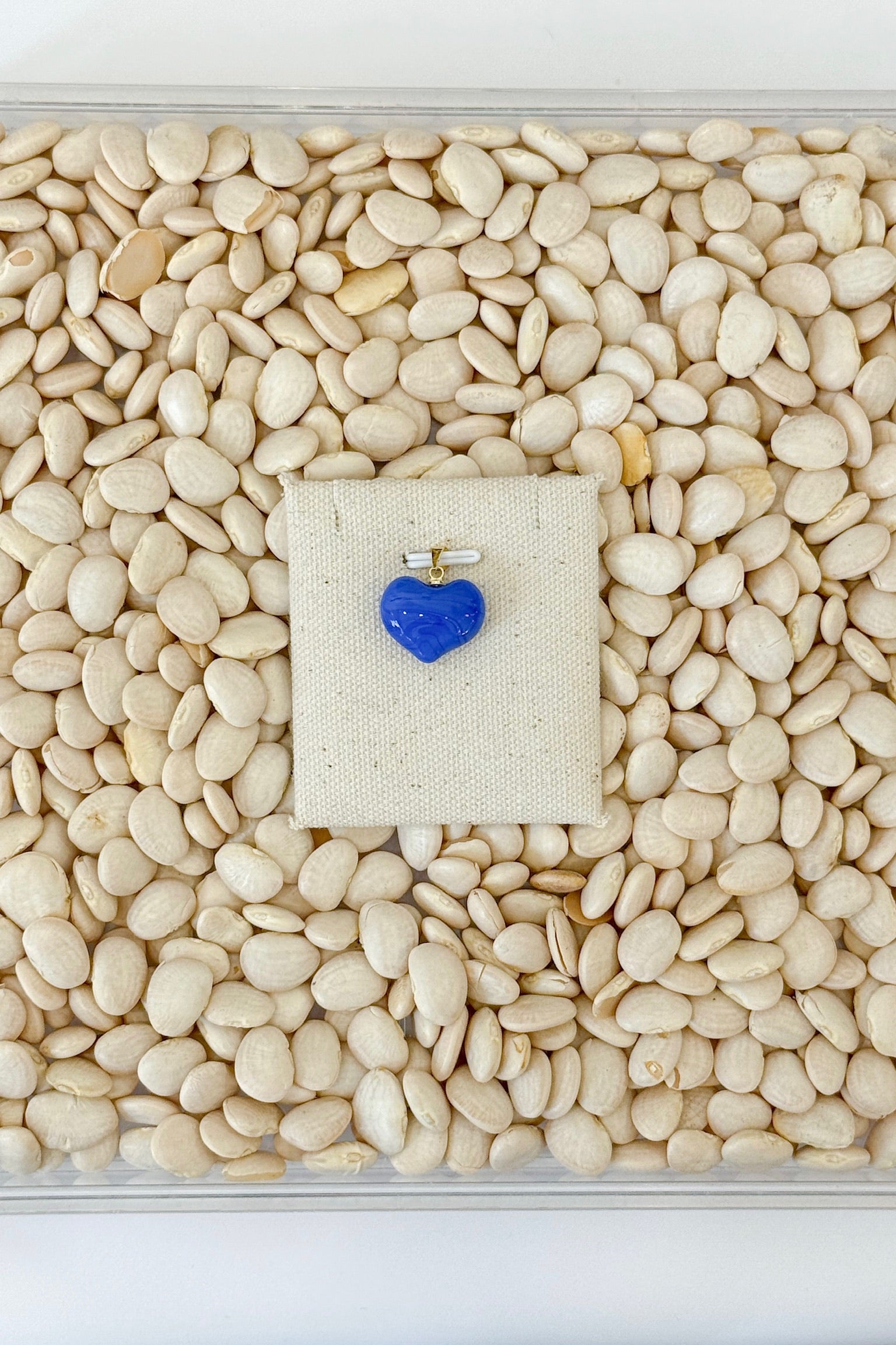 Glass Heart Charms
