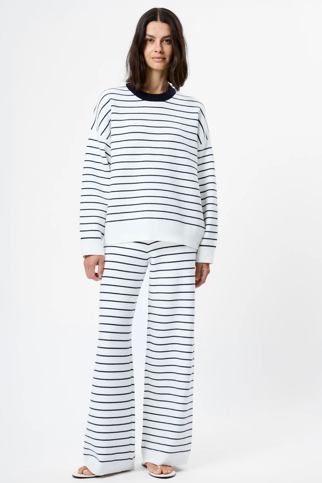 Marley Knit Striped Crew Neck