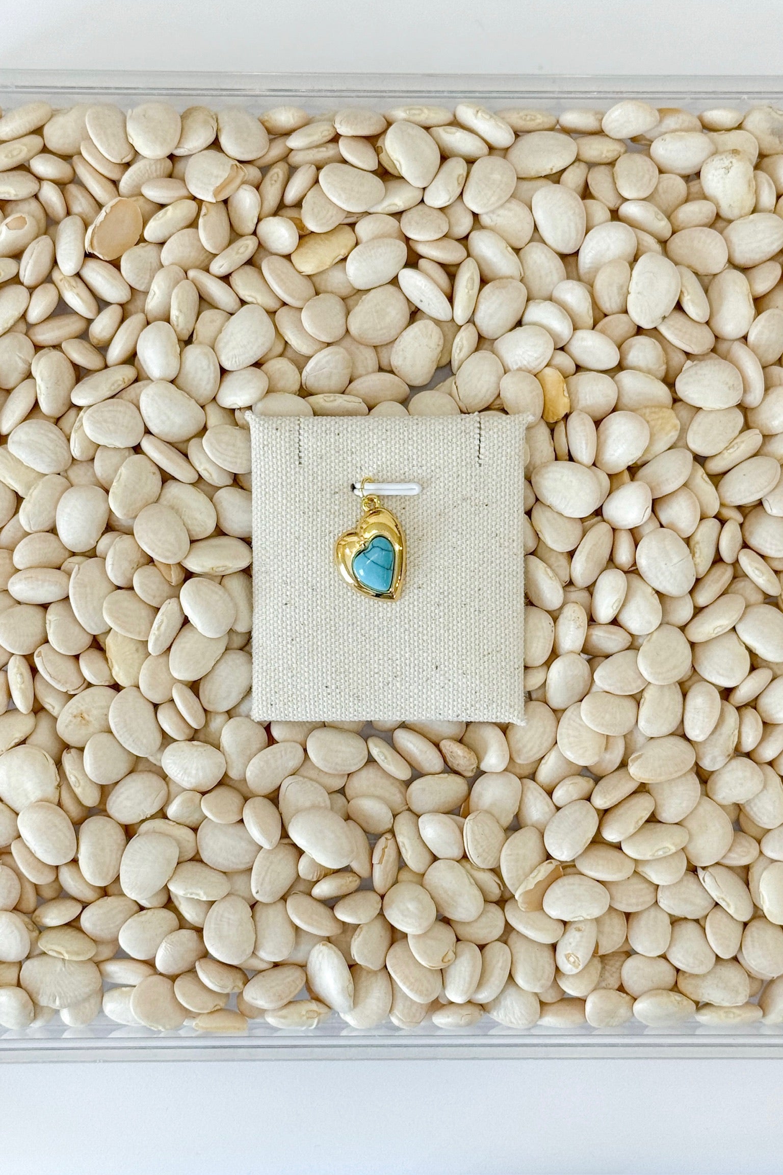 Turquoise Heart Charm