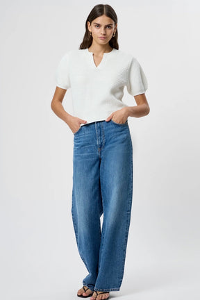 Remy Cotton Blend Top White