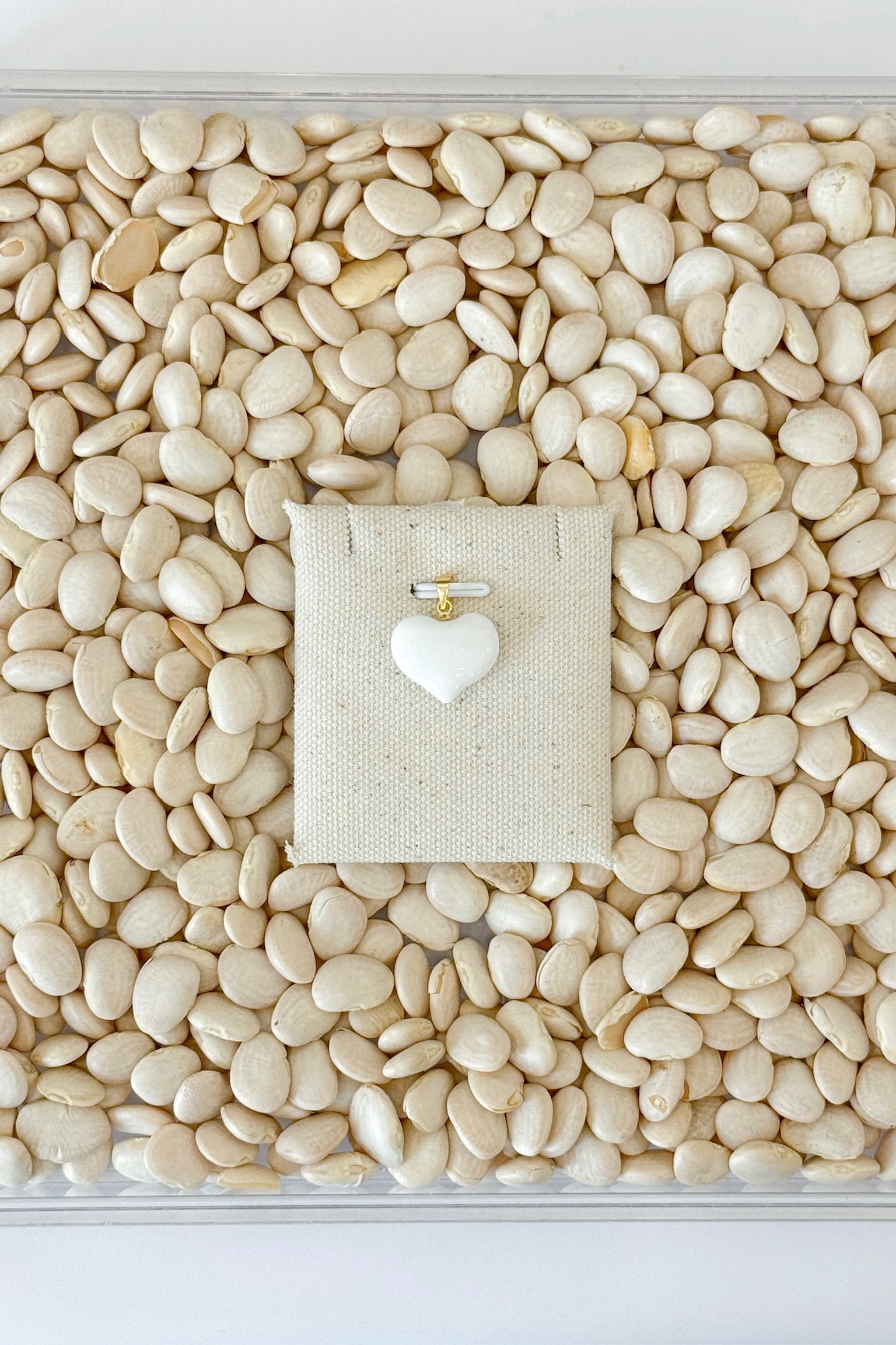 Glass Heart Charms