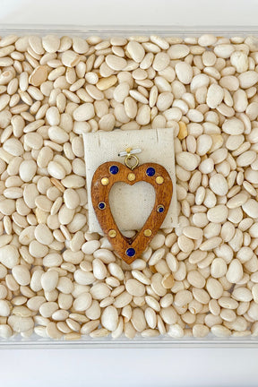 Wooden Heart Charm