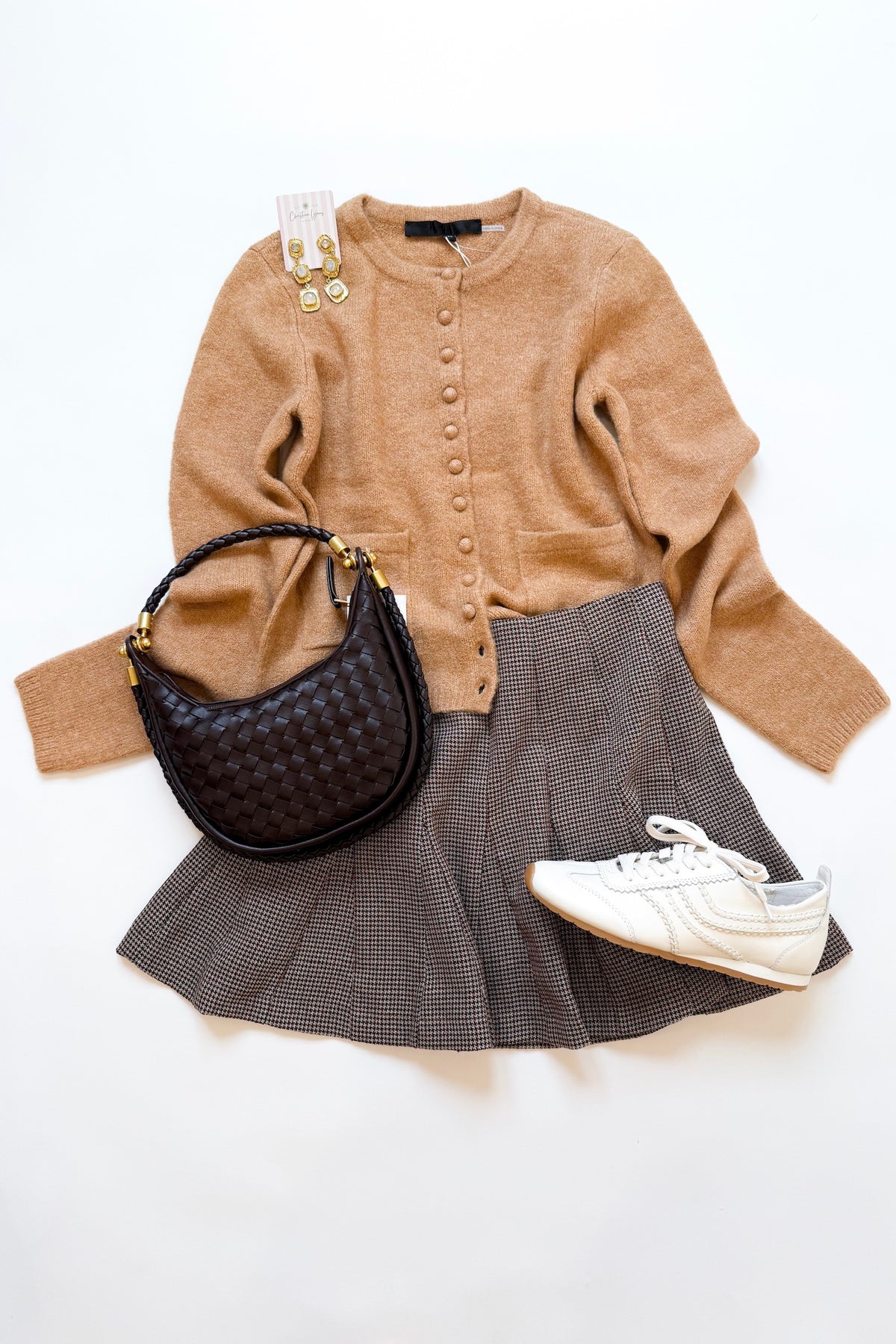 Camel Crewneck Sweater