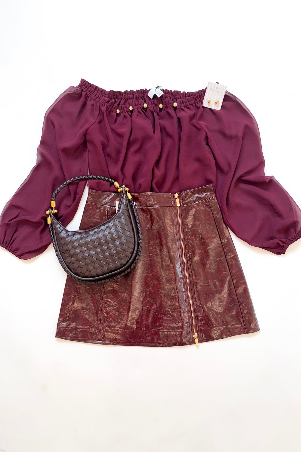 River Skirt Burgundy