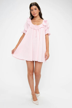 Toulouse Dress Pink Eyelet