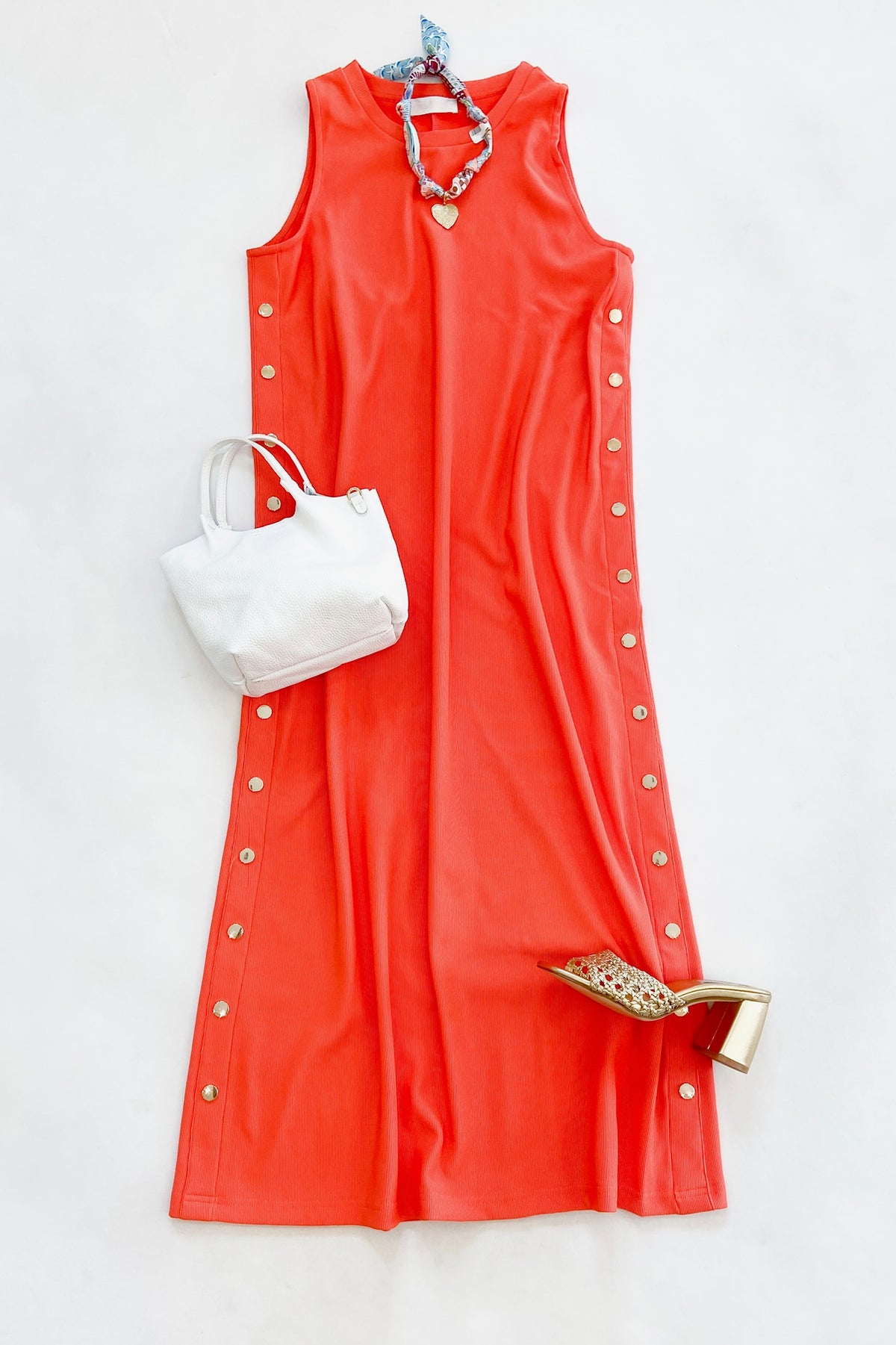 Serena Midi Dress Orange
