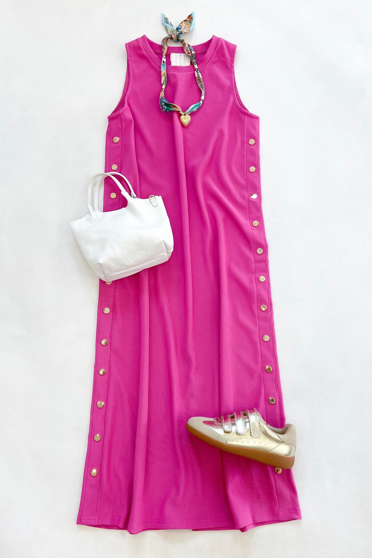 Serena Midi Dress Pink