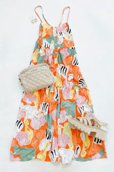 Leora Dress Bright Animal