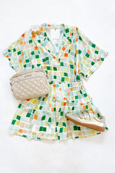 Barry Shirt Green Geo