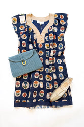 Eloise Dress Vintage Navy