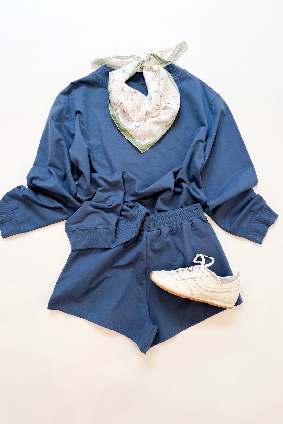 Boatneck Sweat Set Navy