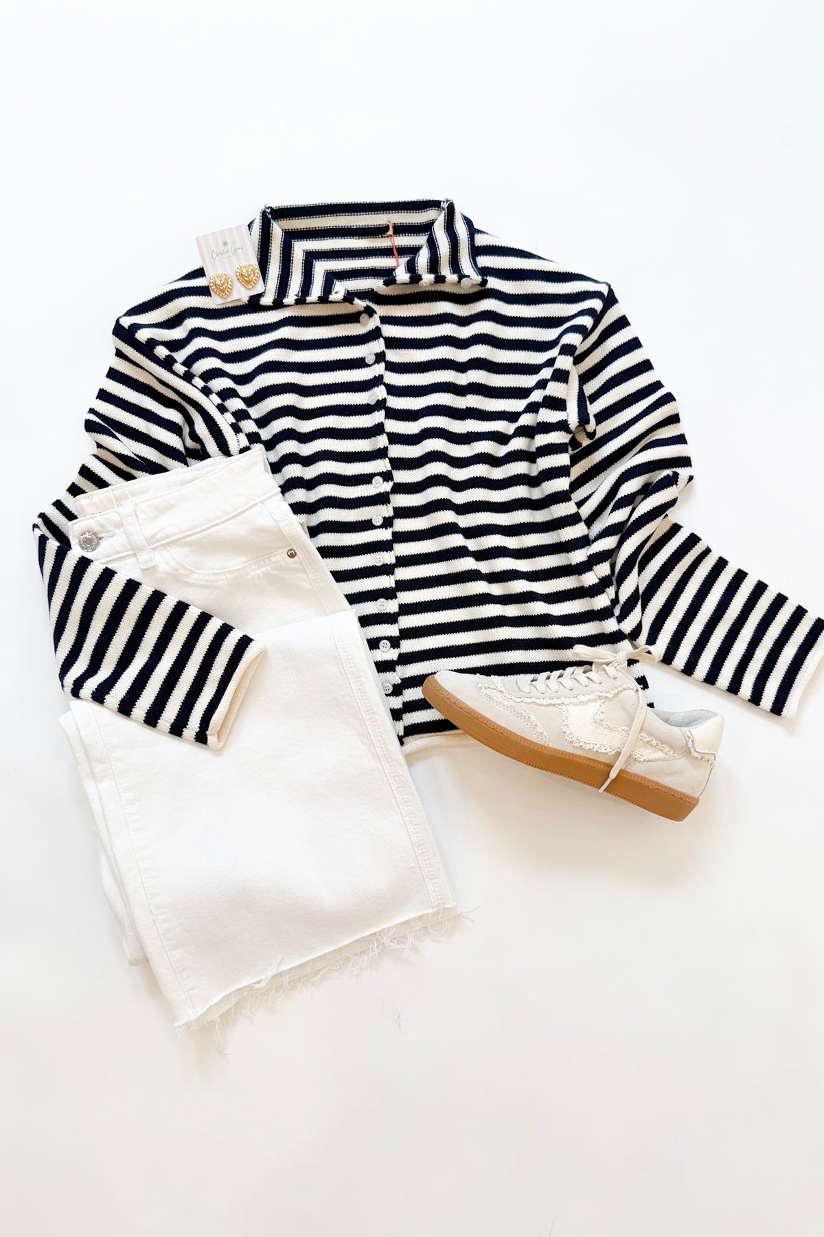 Natalie Sweater Navy Stripe