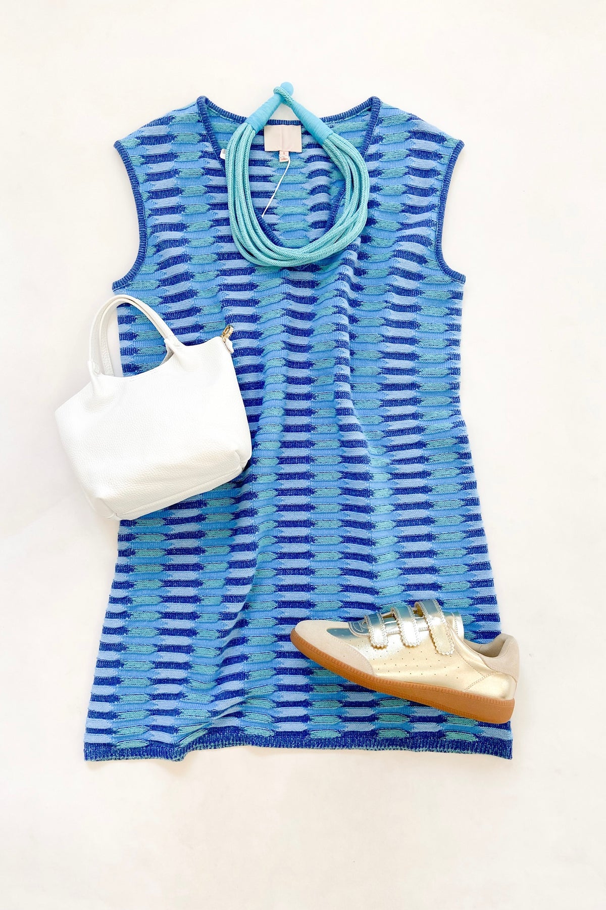 Madelyn Dress Cobalt Aqua