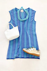 Madelyn Dress Cobalt Aqua