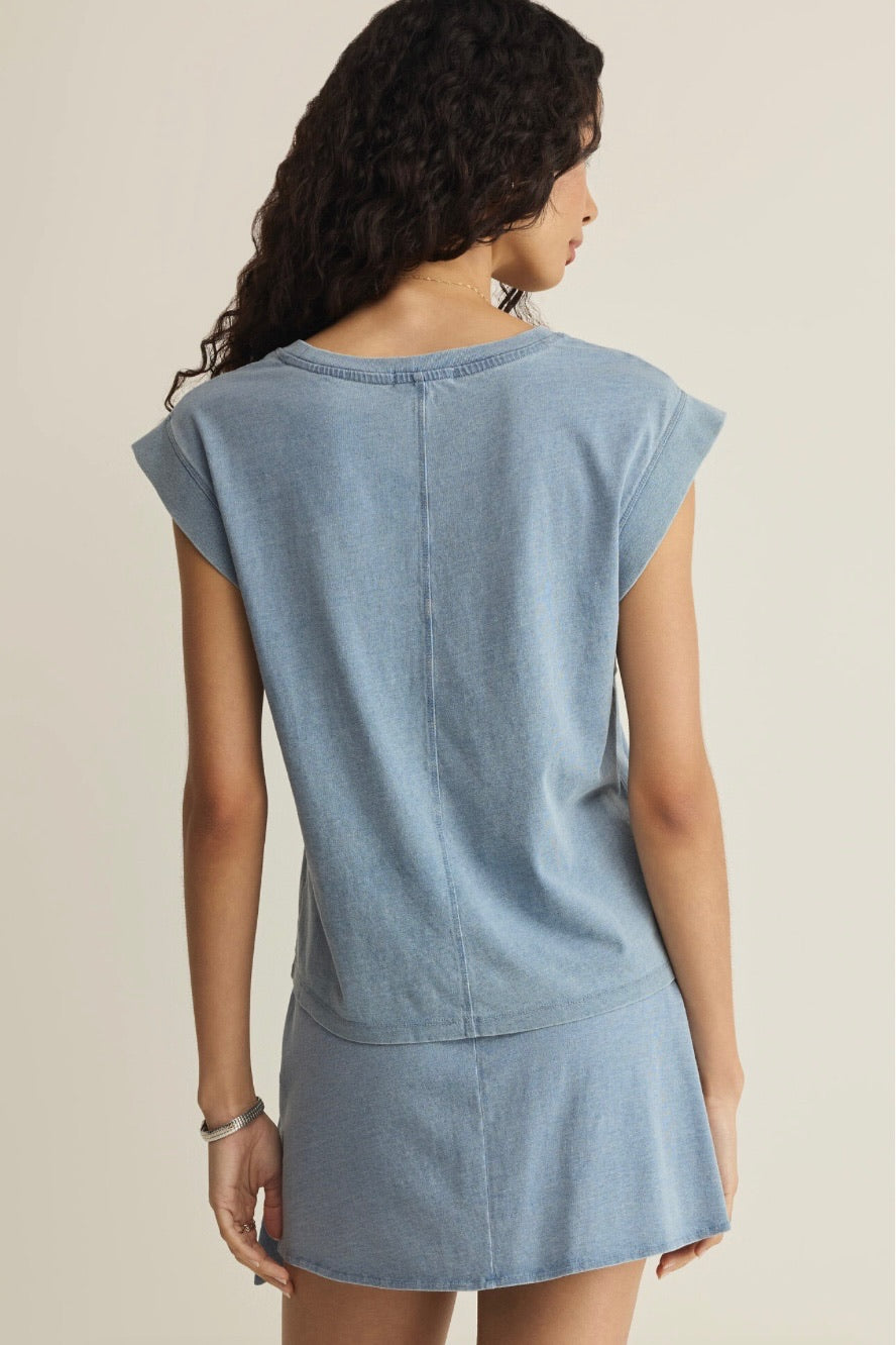 Camino Jersey Denim Top