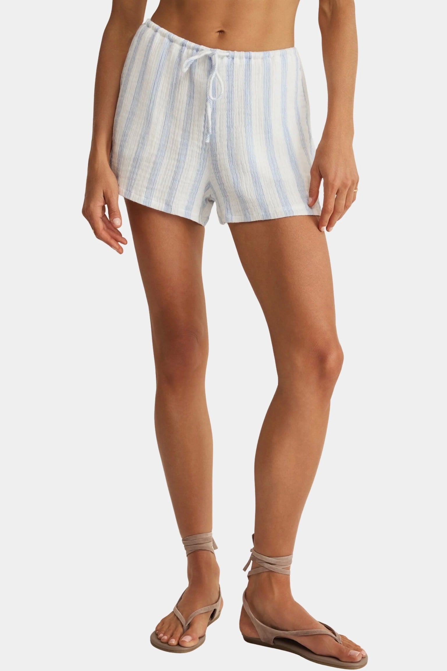 Daylight Striped Airy Short Sea Salt