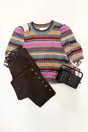 Alexa Sweater Top Multi
