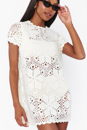 Cleo Coverup Floral Crochet