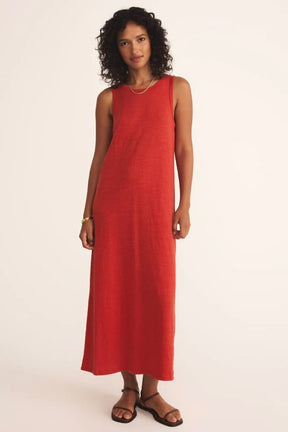 Cabana Red Midi Dress