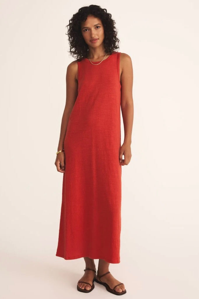 Cabana Red Midi Dress