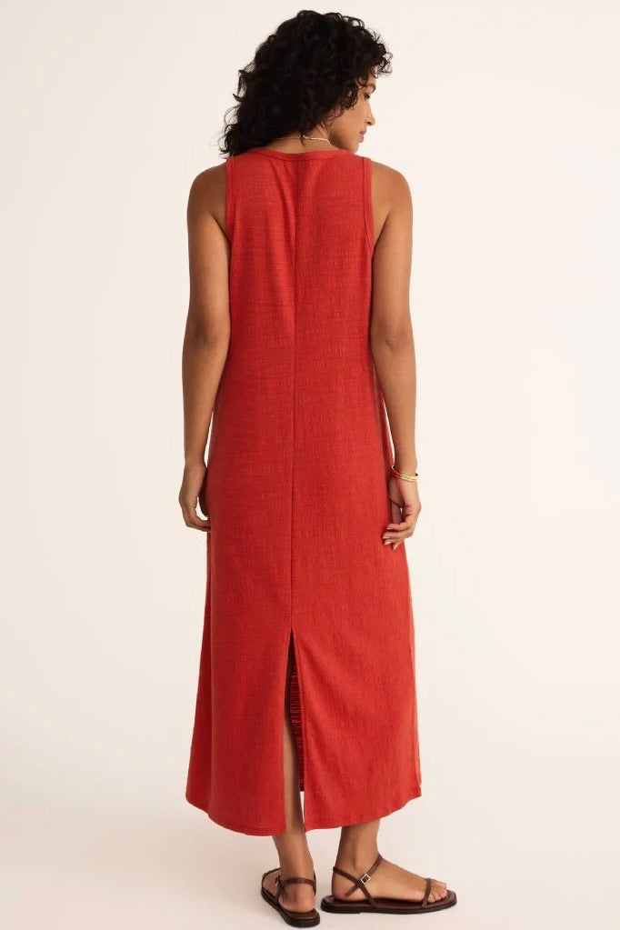 Cabana Red Midi Dress