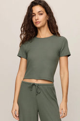 Waffle Tee Monstera