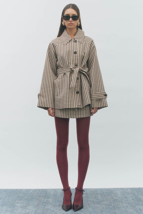 Clarke Trench Coat Gingham