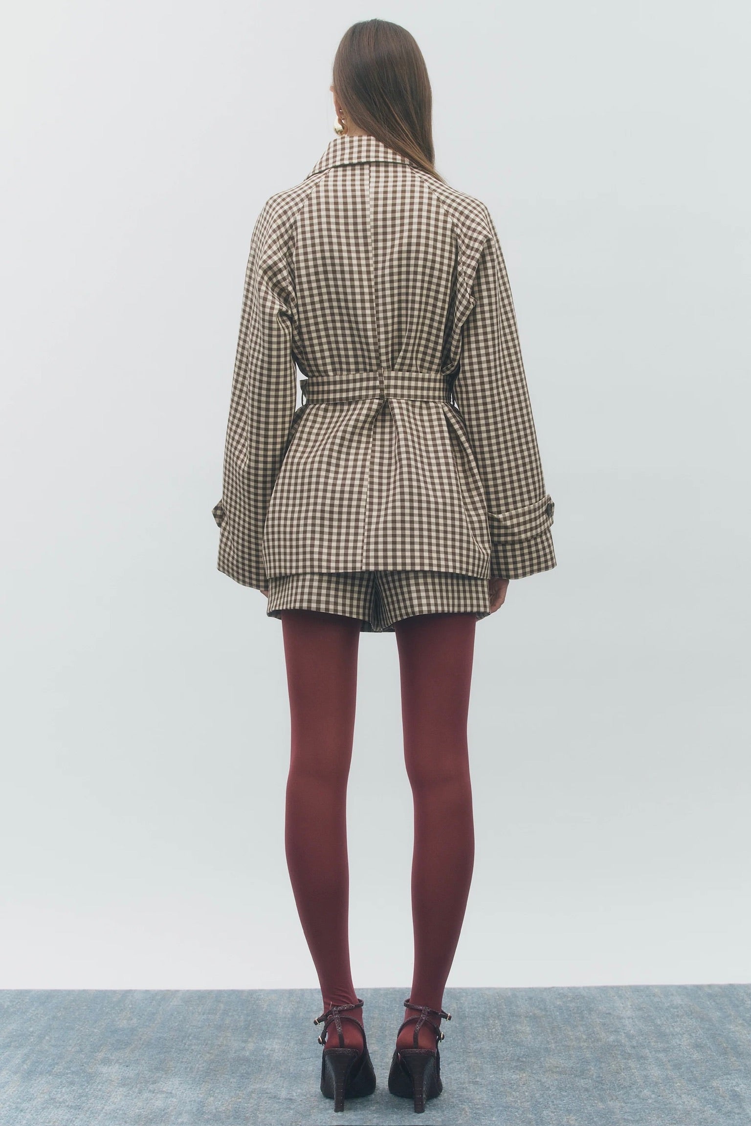 Clarke Trench Coat Gingham