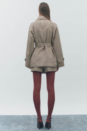 Clarke Trench Coat Gingham