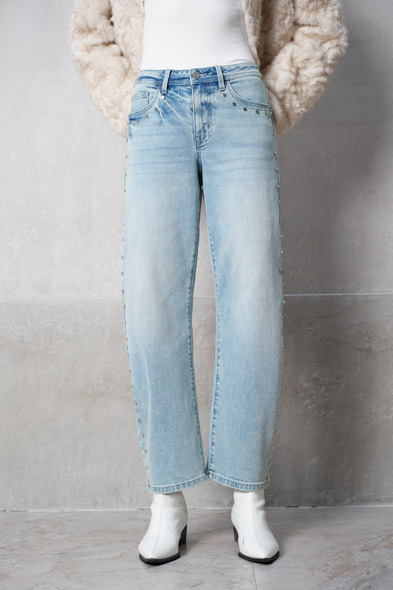 Hallie Studded Denim