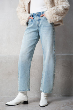 Hallie Studded Denim