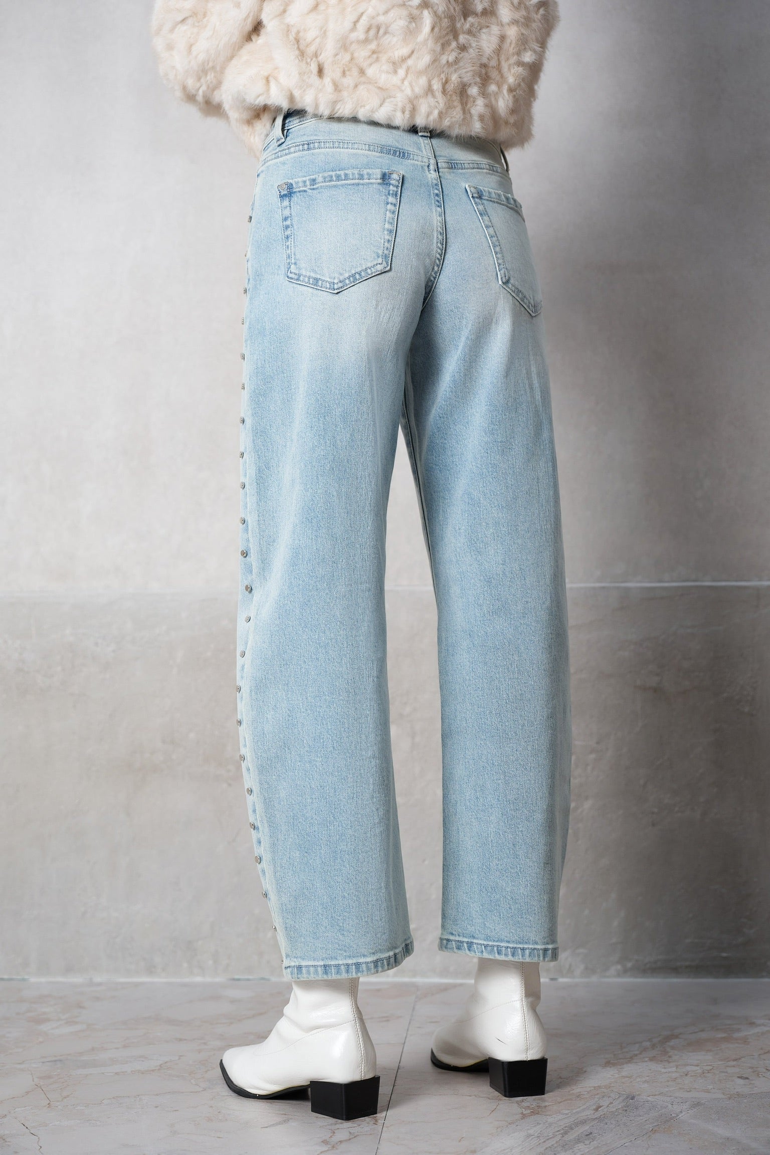 Hallie Studded Denim