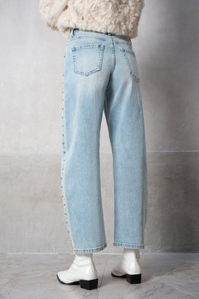 Hallie Studded Denim