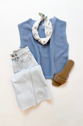 Camille Top Water Blue