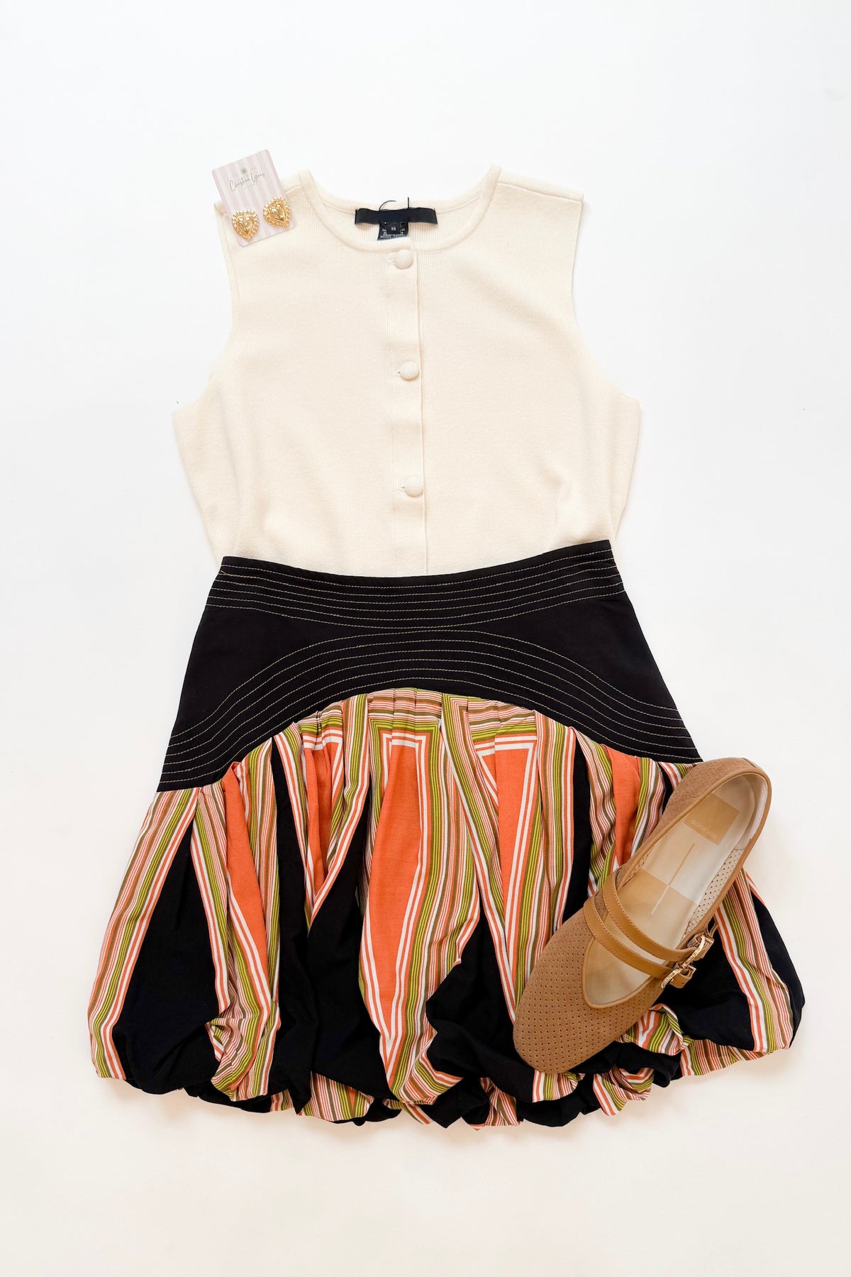 Abstract Geo Mini Skirt