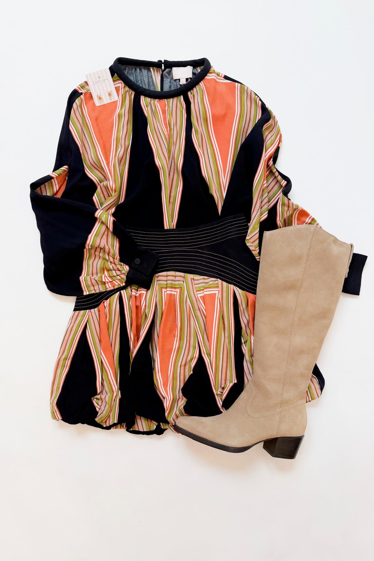 Abstract Geo Mini Skirt