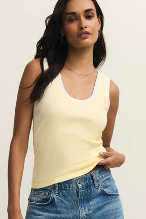 Sirena Colorblock Rib Tank Pineapple