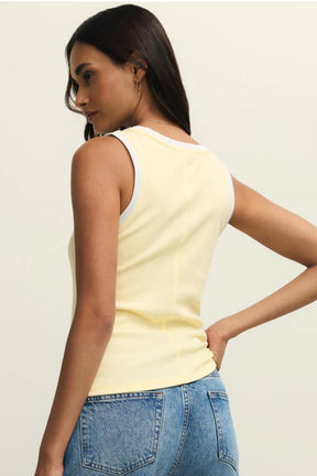 Sirena Colorblock Rib Tank Pineapple